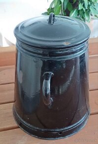 Smaltovaná retro nádoba-galetka - 2