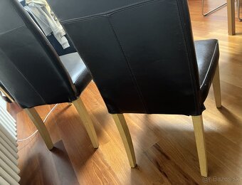 2ks Kožené jedálenské stoličky - 2