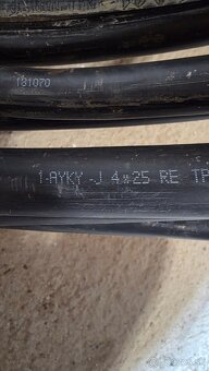 Hliníkový kábel AYKY-J 4x25 - 46m - 2