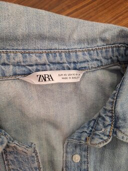 ZARA riflová košela/šaty vel.XS - 2