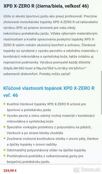 velkost 42 - clenkove moto topanky XPD X-ZERO R - 2