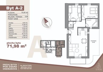 3-izbový byt Liptovská Ondrašová POD ZÁSAD "A" Kolaudácia  - 2