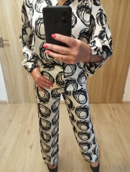 Zara komplet bielo čierna - 2