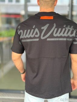 Luxusne tričko Louis Vuitton cierne oversize - 2