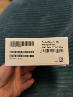 Xiaomi REDMI Note 14 5G, Midnight black 256 GB - 2