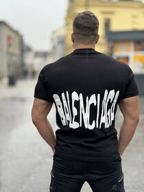 Tričko Gucci Balenciaga čierno biele - 2