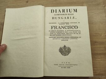 Diarium Comitiorum Regni Hungaria 1792 Buda - 2