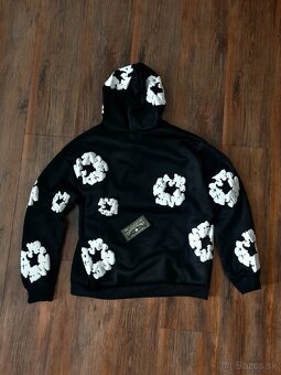 Denim tears mikina denim dears black cierna hoodie - 2