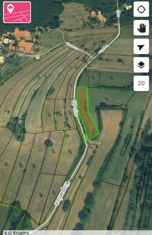 Orná pôda 2390 m2 Krupina Zalaz Horné Kopanice - 2