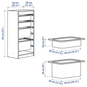 Úložný nábytok Trofast Ikea - 2