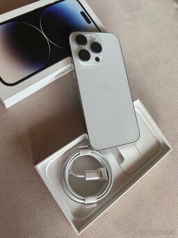 iPhone 14 Pro 256 GB Silver – top stav, komplet balenie - 2
