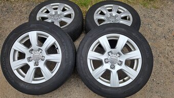 Prodám originální alu kola Audi 16" + pneu Hanko - 2