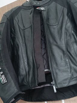 TOP kvalitná kožená bunda so zimnou vložkou 52 a chráničmi - 2