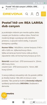 Manželská posteľ s úložným priestorom - 2