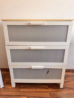Ikea biela skriňa a šuflíky - 2
