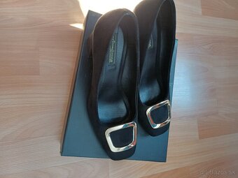 Čierne semišové lodičky - 2