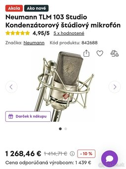 Neuman TLM 103 ako nový - 2