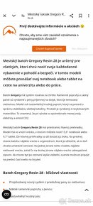 Nový batoh Gregory Resing 28 - 2
