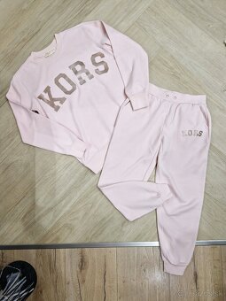 NOVA Michael Kors ruzova teplakova suprava,2ks set mikina - 2