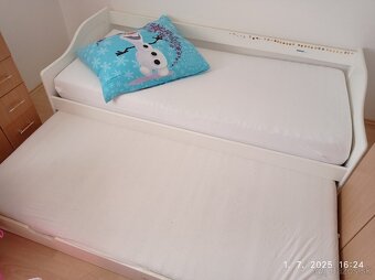 Predám bielu posteľ 90x200 - 2