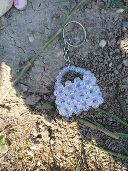 Kľúčenka korálková mini kabelka - 2