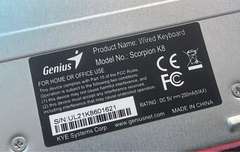 Hráčska klávesnica Genius Scorpion K8 - 2