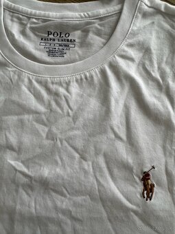 Tričko Ralph Lauren biele basic L - 2