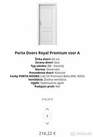 Potra Doors dvere+zárubna NOVÉ ZABALENÉ - 2