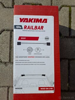 Yakima S53 strešný nosič na relingy bez presahu whispbar - 2