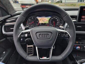 AUDI S volant A6 C8 A8 SQ8 Q8 kozeny zkoseny perforovany - 2