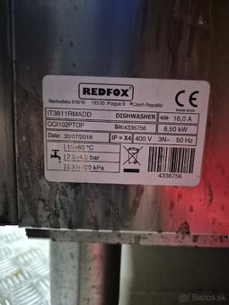 Profesionálna gastro umývačka riadu Redfox qqi102p - 2