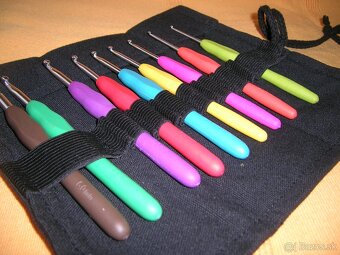 Háčiky s rúčkou - sada 9 kusov v puzdre - 2