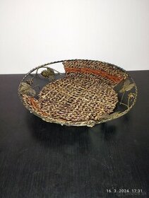Jedinečná drôtená misa na ovocie a iné. - 2