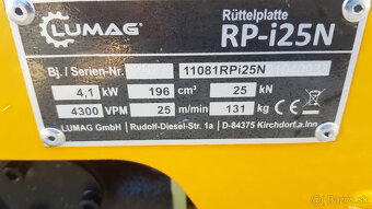 Reverzná vibračná doska Lumag RP-i25N - 2