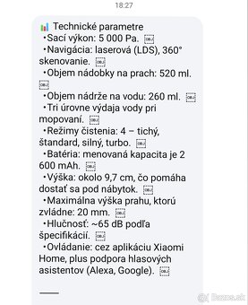 Robotický vysavač - 2