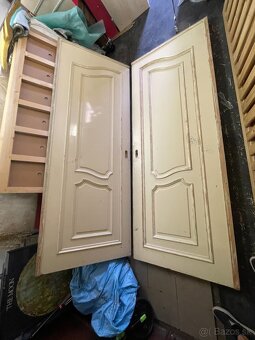 Dvojkrídlové drevené dvere - 2