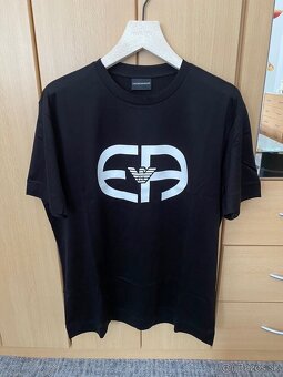panske tricko EMPORIO ARMANI velkost XL cierne /ORIGINAL/ - 2