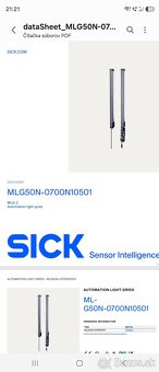 Sick bariery MLG50N-0700N10501 - 2