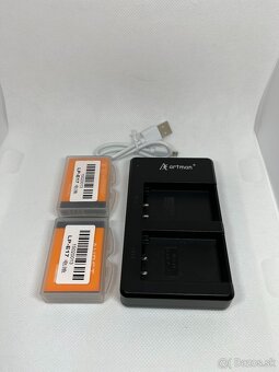 Canon LC-E17 (neoriginál, USB) + 2x LP-E17 - 2