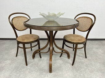 Stoličky Thonet s ratanovým výpletom v opierke - 2
