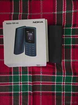 Nokia 105 4g dual sim čierny v záruke top stav krabica návod - 2