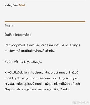 Domáci včelí med - 2