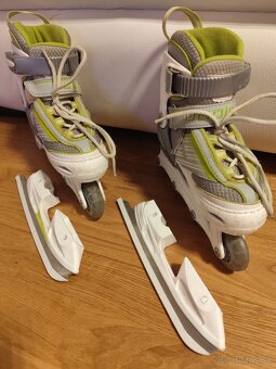 Detské korčule Duplex 2v1 nastaviteľná veľkosť 30-33 - 2