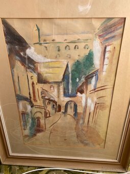 3ks akvarel obrazy Herman Kvasnica. 150€ za kus. - 2