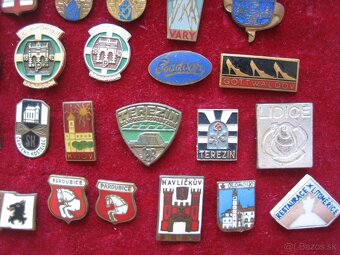 staré odznaky Česko miestopis mestá obce. - 2