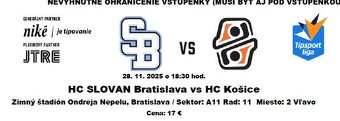 HC SLOVAN Bratislava - HC KOŠICE - 2