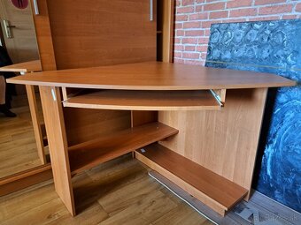 Rohový pc stôl carlee - 2