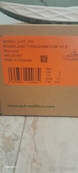 Detské topánky Jack Wolfskin, veľkosť. 37 - 2
