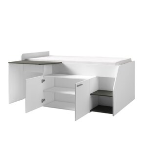 Multi posteľ 90x200 s písacím stolíkom a skrinkou - 2