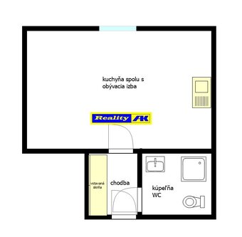 Garsónka na prenájom Vrútky Centrum, po rekonštrukcii - 2
